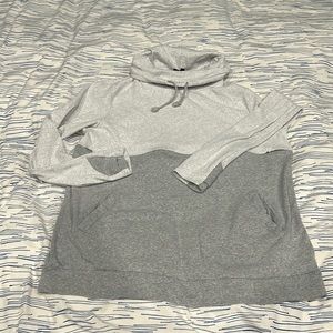 Nursing Queen L funnel neck sweatshirt with hidden zipper
